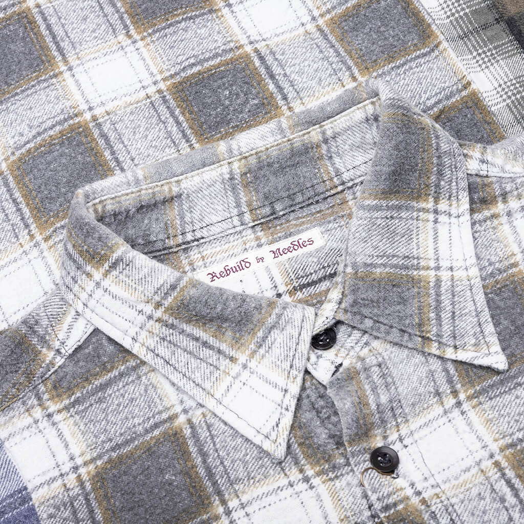 7 Cuts Wide Flannel Shirt - Assorted