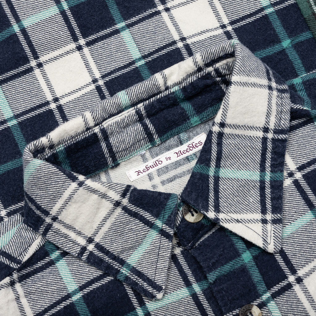 7 Cuts Wide Flannel Shirt - Assorted