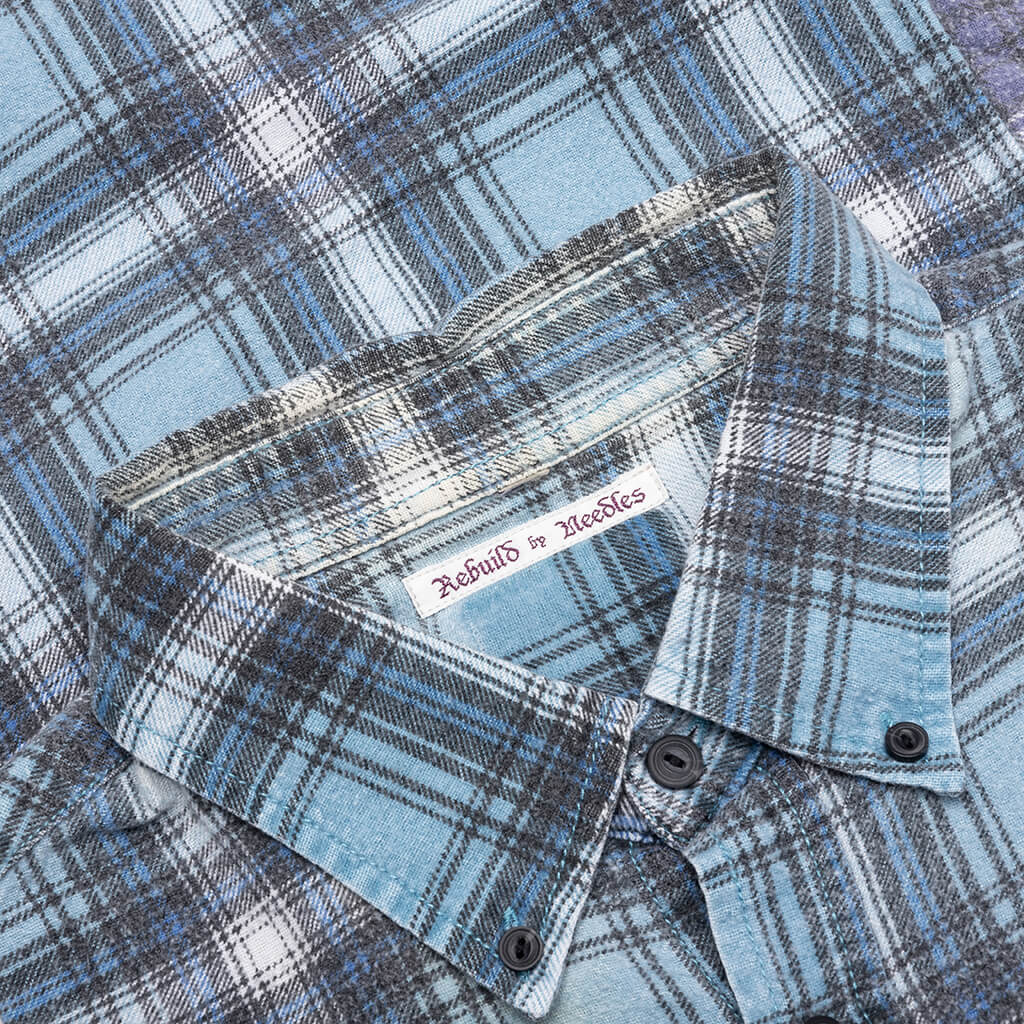 7 Cuts Wide Flannel Shirt - Assorted