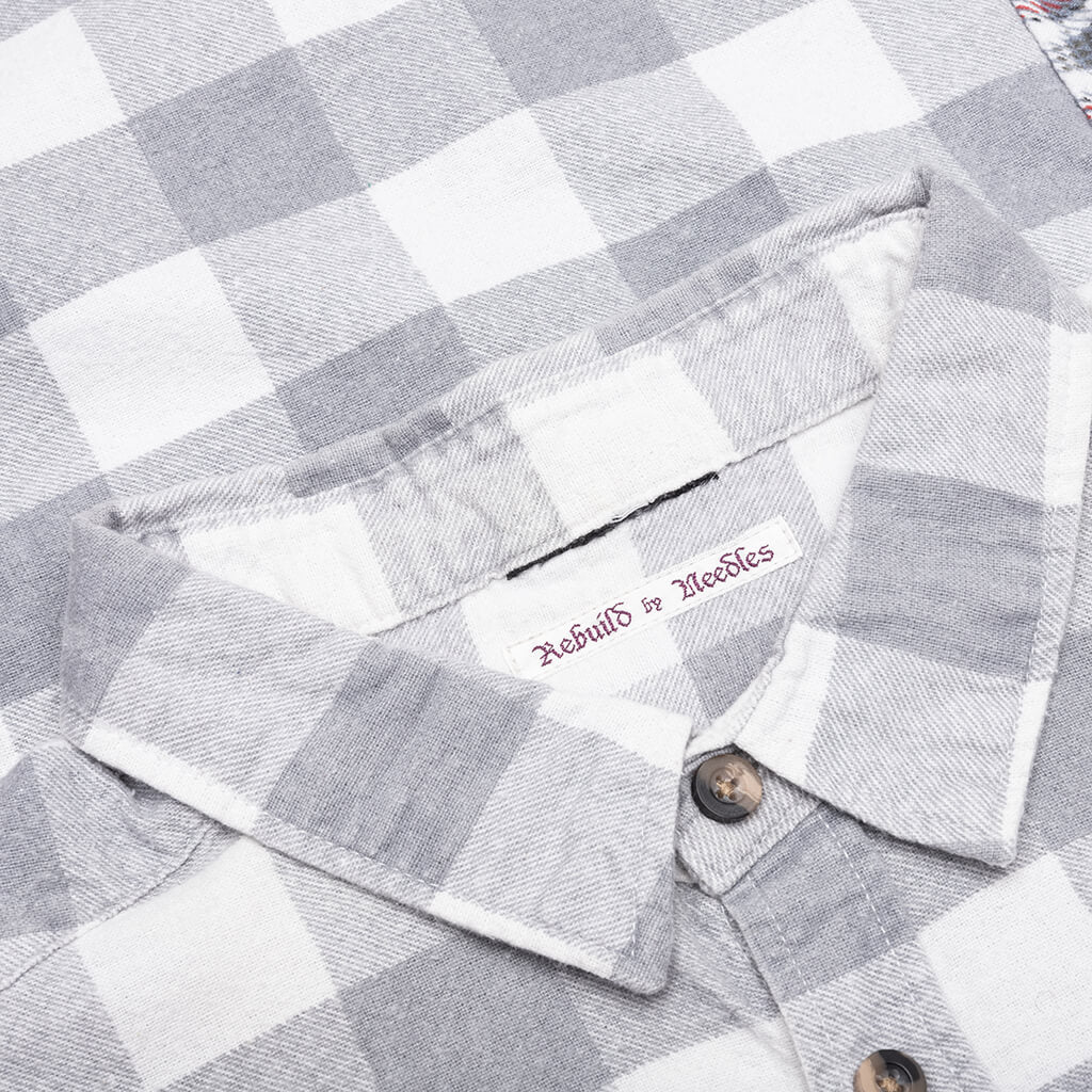 7 Cuts Wide Flannel Shirt - Assorted