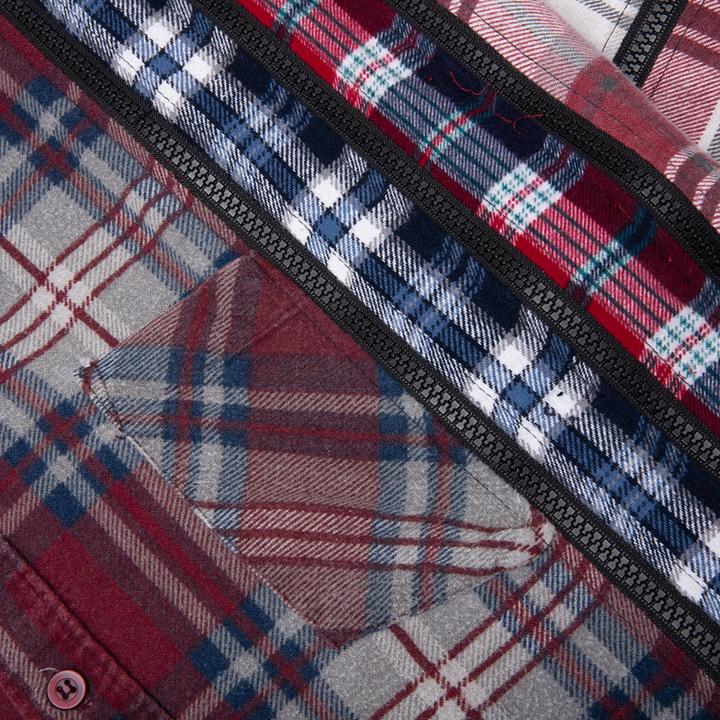 7 Cuts Zipped Wide Shirt - Assorted