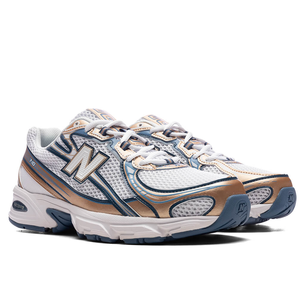 740 - Heron Blue/Vintage Indigo/Gold Metallic/Sea Salt