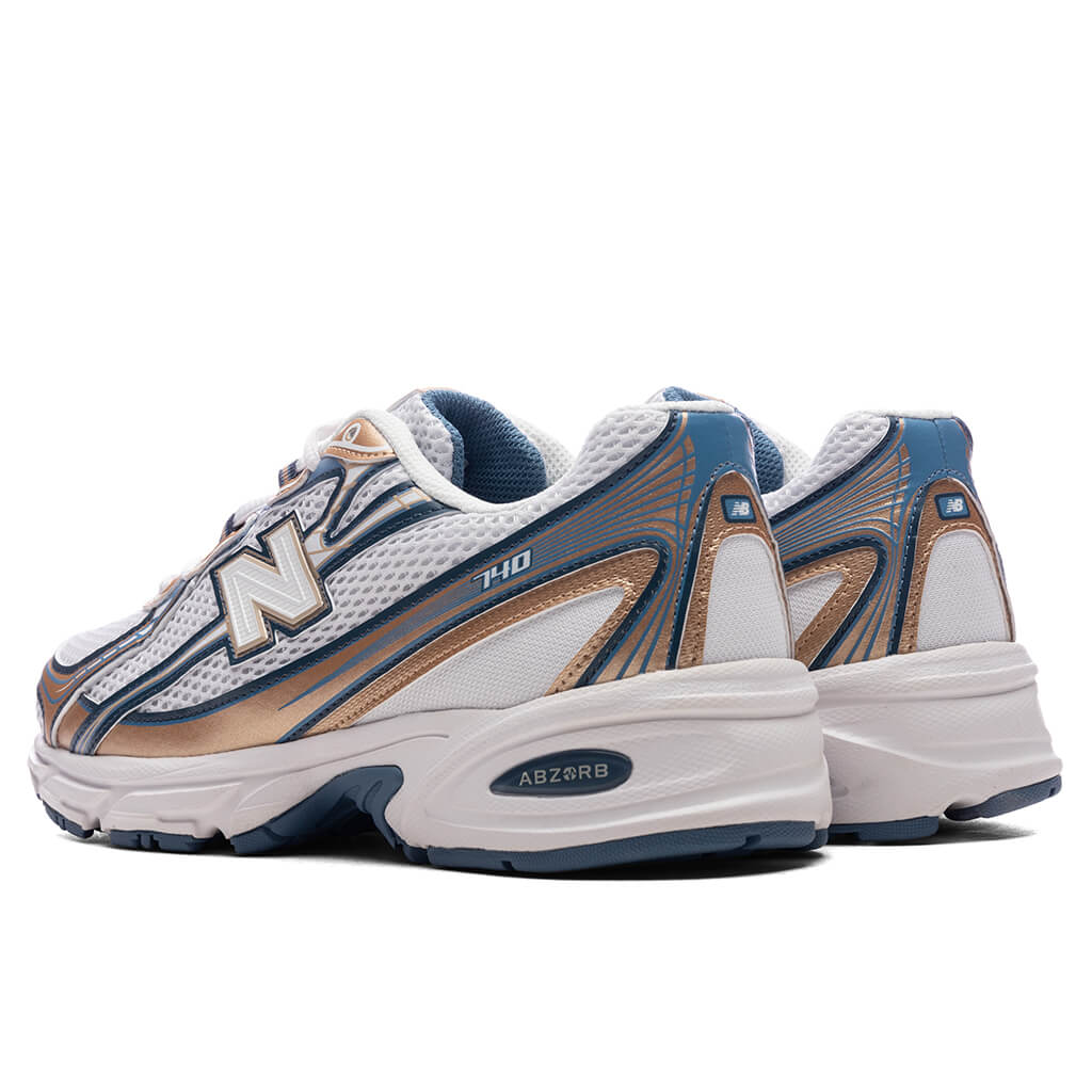 740 - Heron Blue/Vintage Indigo/Gold Metallic/Sea Salt