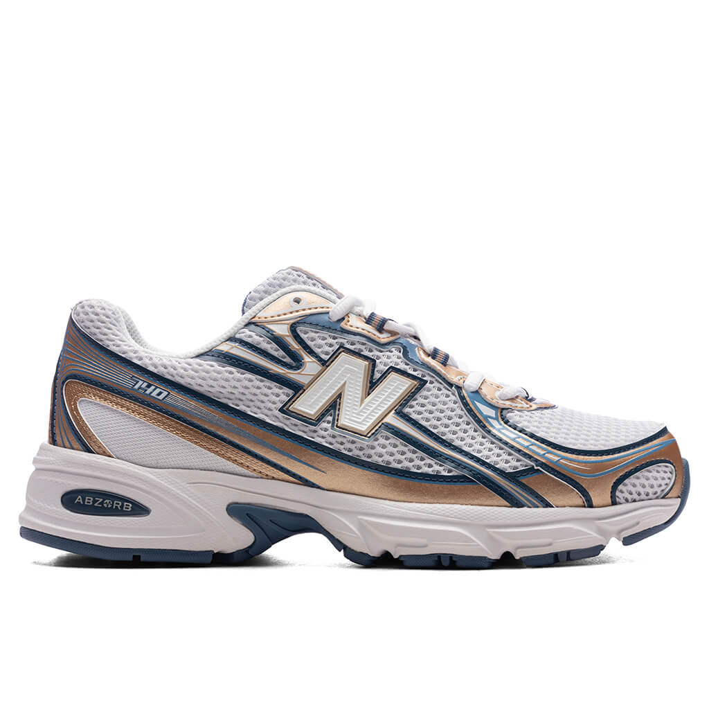740 - Heron Blue/Vintage Indigo/Gold Metallic/Sea Salt