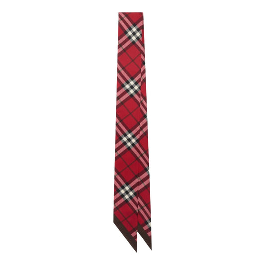 (WMNS) Burberry 25 Checked Silk Scarf 'Red' 81103671