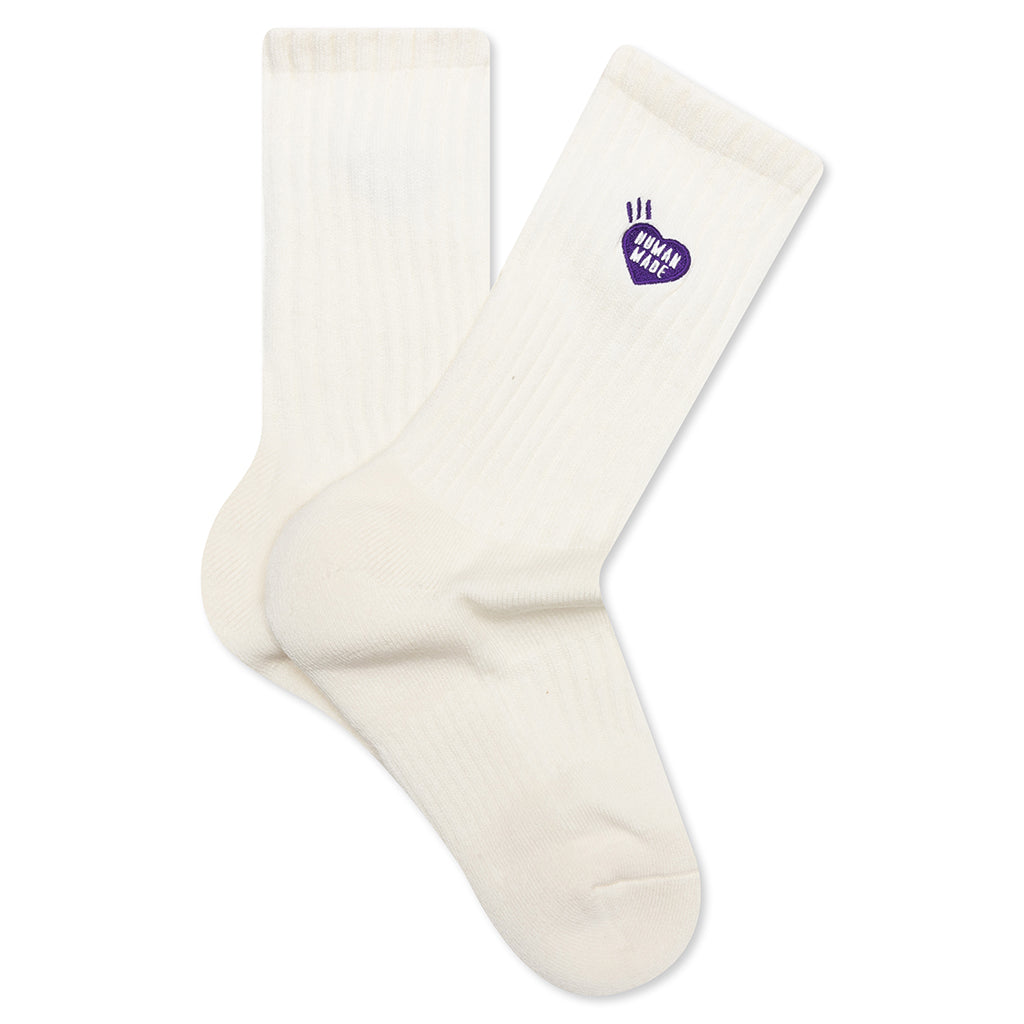 Pile Socks - White