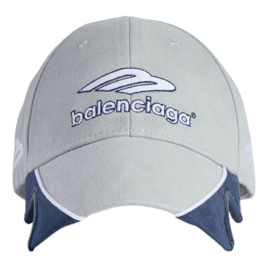 Balenciaga 3B Football Cap 'Light Grey Blue' 857722410B21242