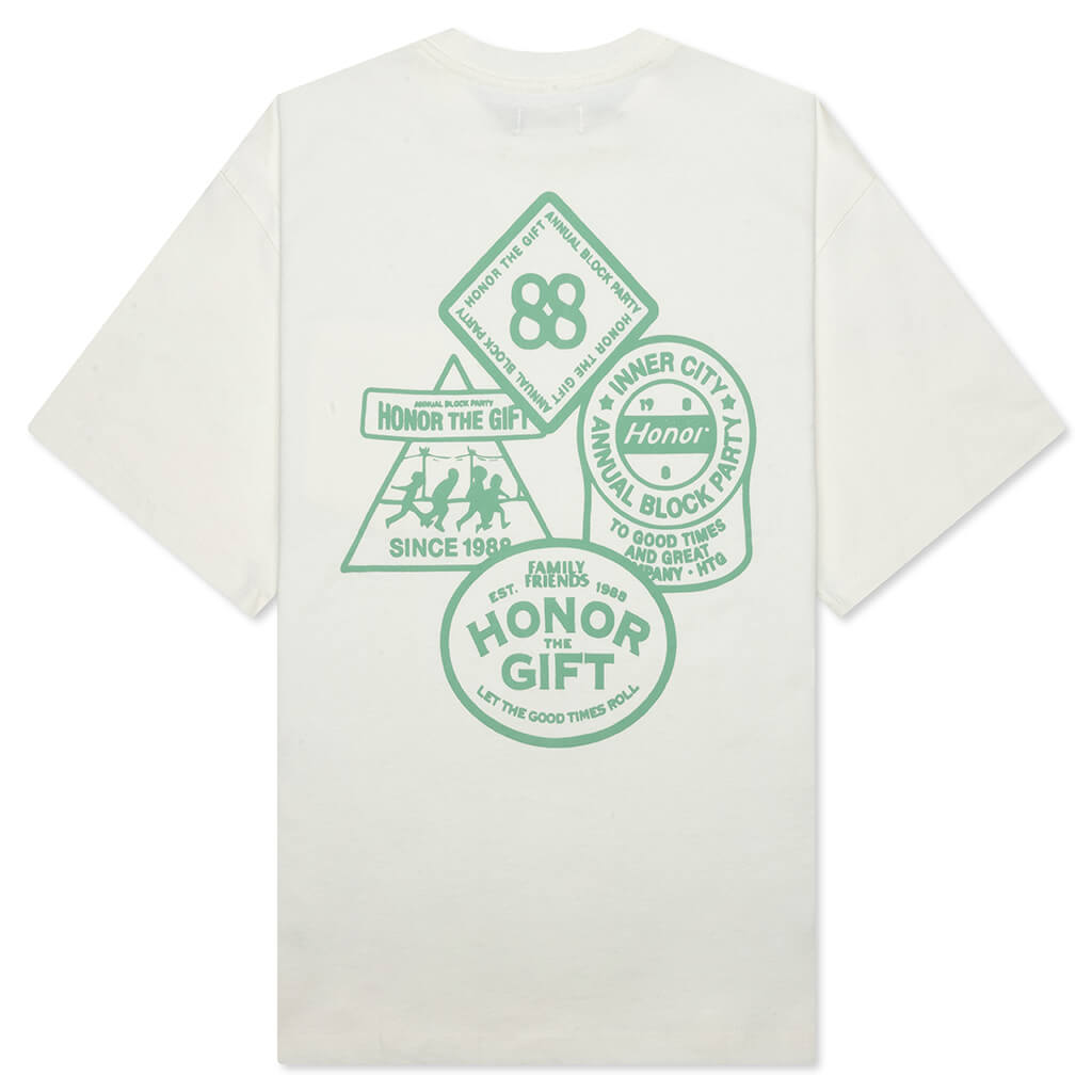 88 Block T-Shirt - Bone
