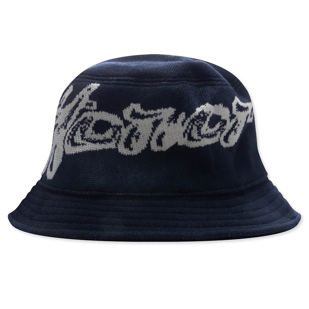 #88 Jacquard Bucket Hat - Navy