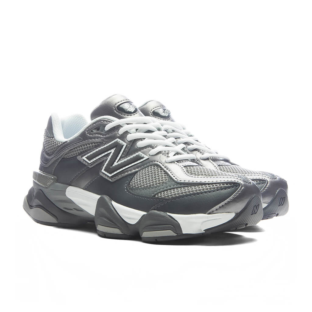 9060 Lace (GS) - Magnet/Faded Black