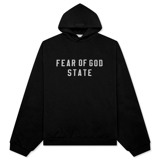 90's Fleece Hoodie - Jet Black
