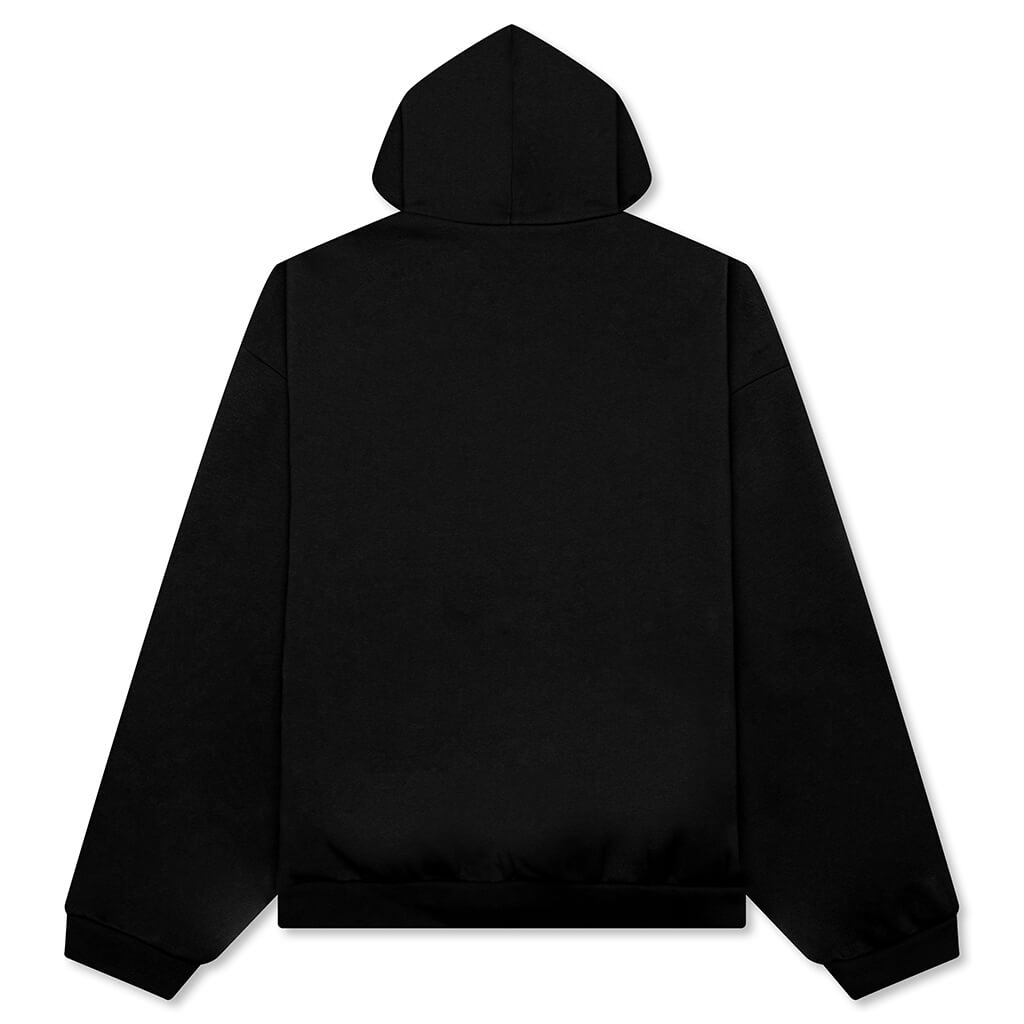 90's Fleece Hoodie - Jet Black