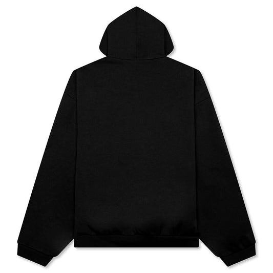 90's Fleece Hoodie - Jet Black
