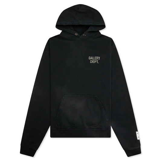 90's GD Logo Hoodie - Vintage Black