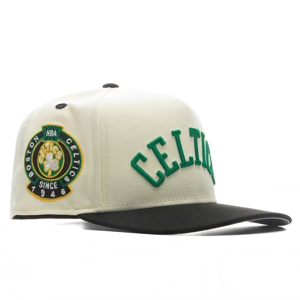 Feature x New Era 9FIFTY A-Frame Curve Hardwood Classics 2-Tone - Boston Celtics