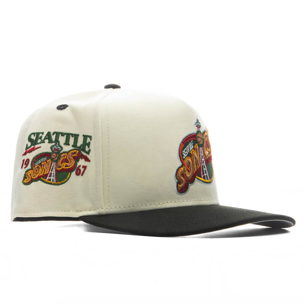 FEATURE x New Era 9FIFTY A-Frame Curve Hardwood Classics- Seattle SuperSonics