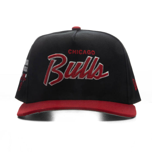 9FIFTY A-Frame Curved Hardwood Classics Script Snapback - Chicago Bulls
