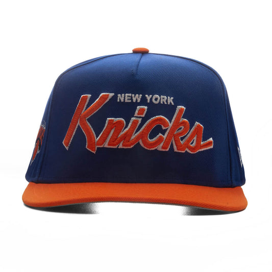 9FIFTY A-Frame Curved Hardwood Classics Script Snapback - New York Knicks