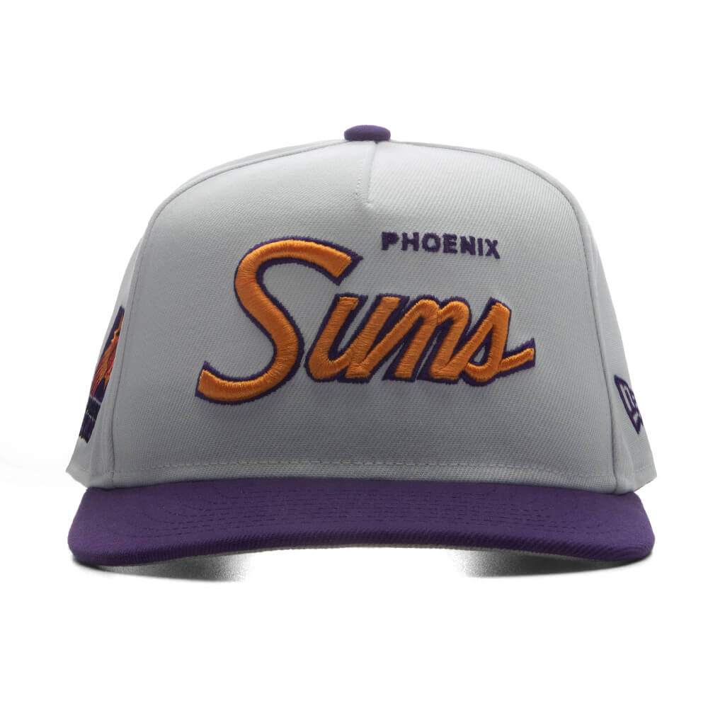 9FIFTY A-Frame Curved Hardwood Classics Script Snapback - Phoenix Suns