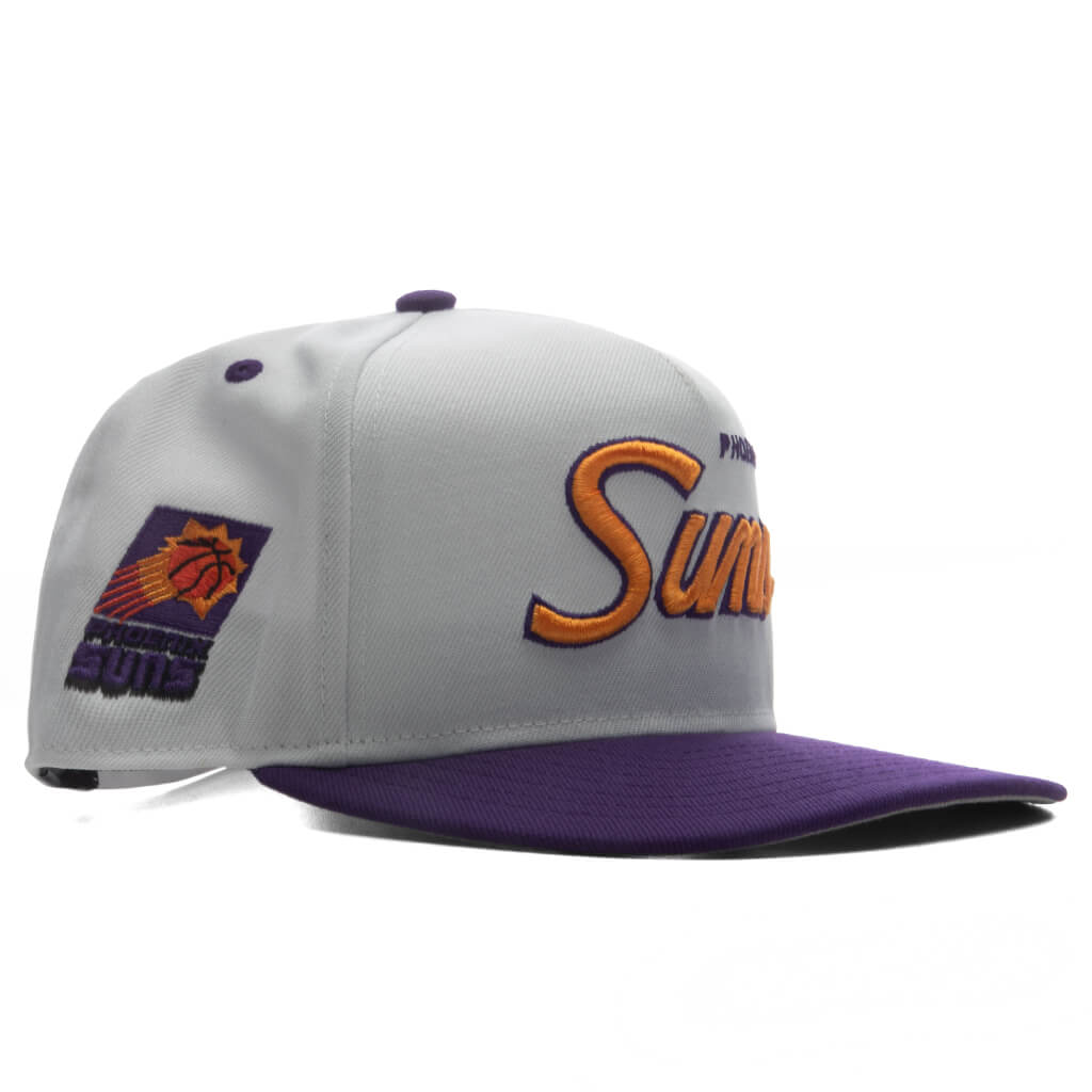 9FIFTY A-Frame Curved Hardwood Classics Script Snapback - Phoenix Suns