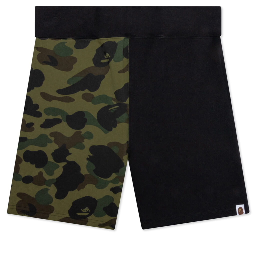1st Camo Back Shark Sweat Shorts - Green
