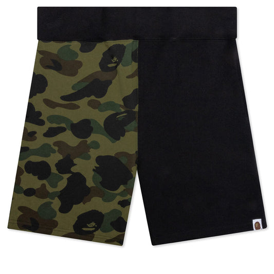 1st Camo Back Shark Sweat Shorts - Green