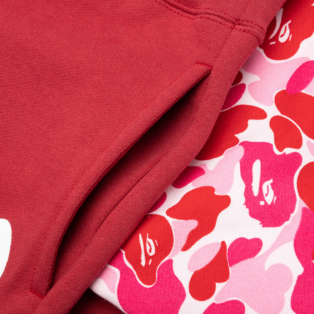 Abc Camo Side Shark Sweat Shorts - Pink