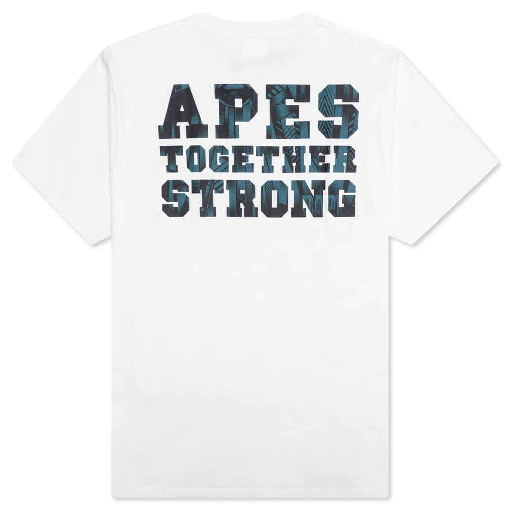 Bape Speed Racer College Ats Tee - White/Blue