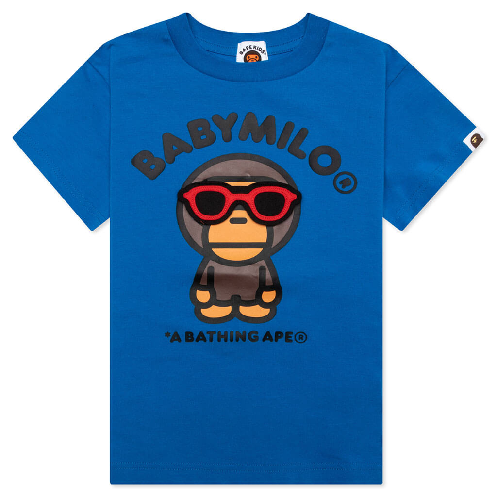 Kids Baby Milo Sunglass Patch Tee - Blue