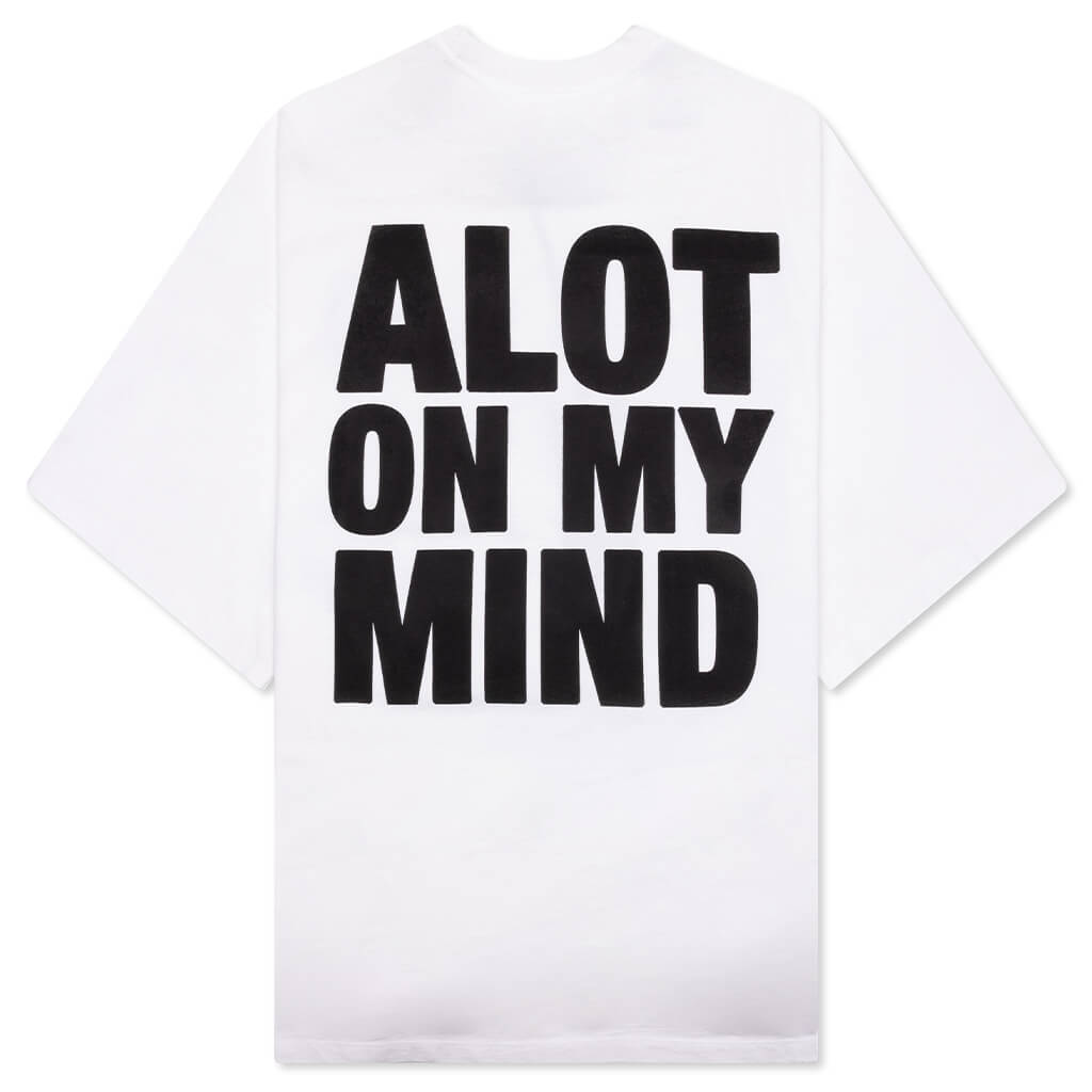 A Lot on My Mind Oversized Tee - White