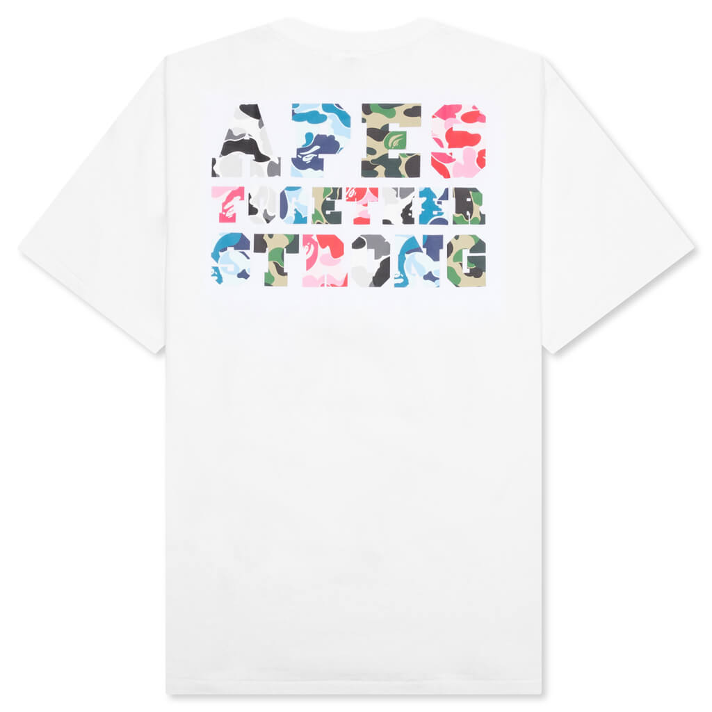 ABC Camo Crazy College ATS Tee - White