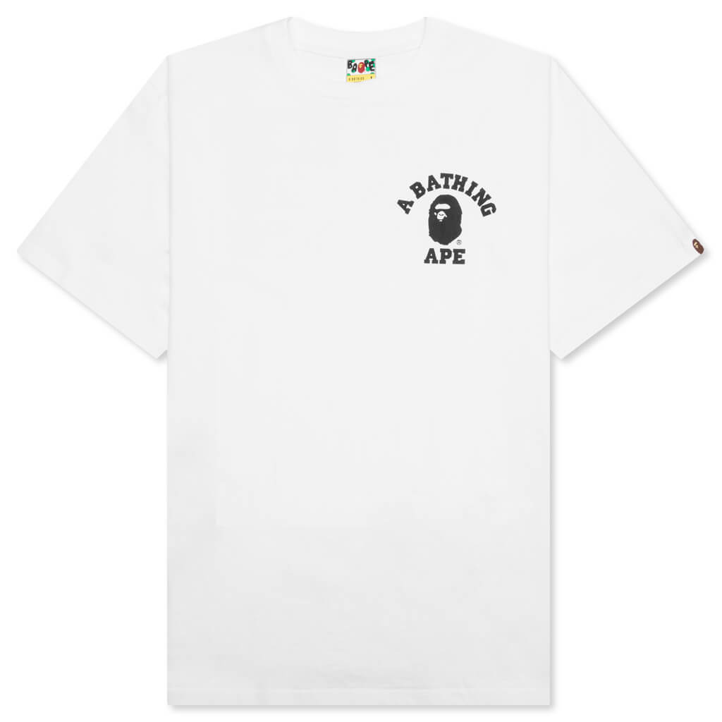 ABC Camo Crazy College ATS Tee - White