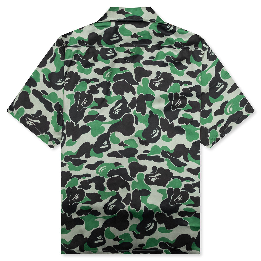 ABC Camo Open Collar S/S Shirt - Green