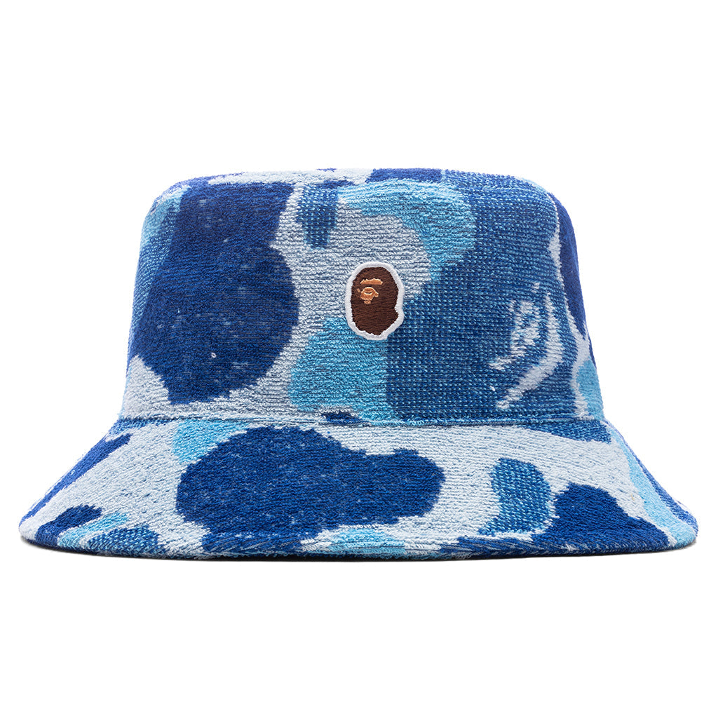 ABC Camo Pile Jacquard Bucket Hat - Blue