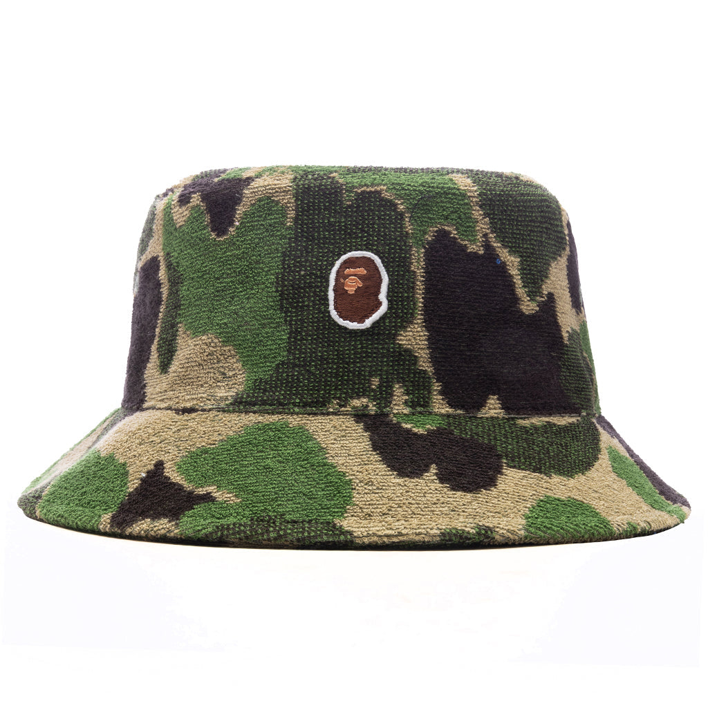 ABC Camo Pile Jacquard Bucket Hat - Green