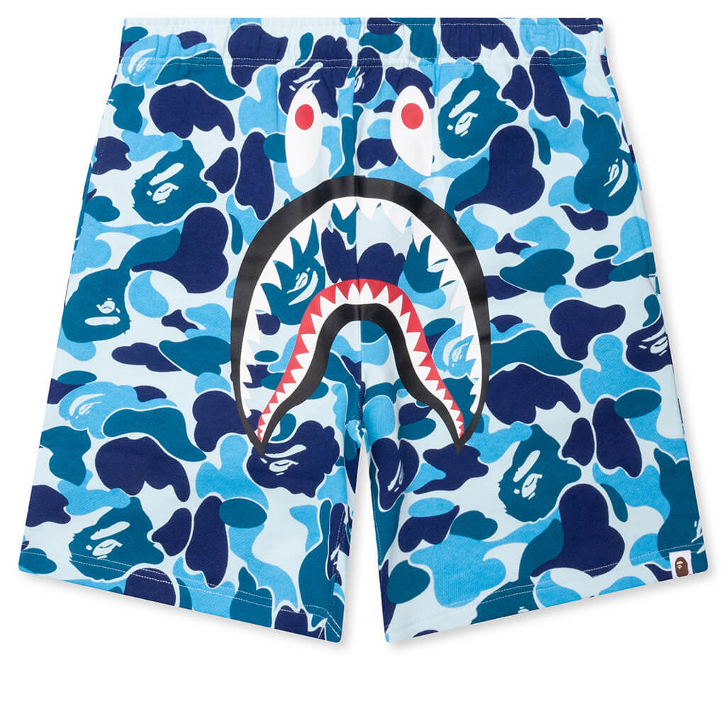 ABC Camo Shark Sweat Shorts - Blue