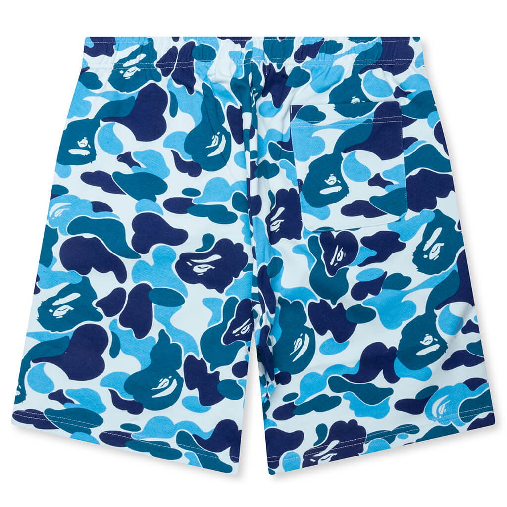 ABC Camo Shark Sweat Shorts - Blue
