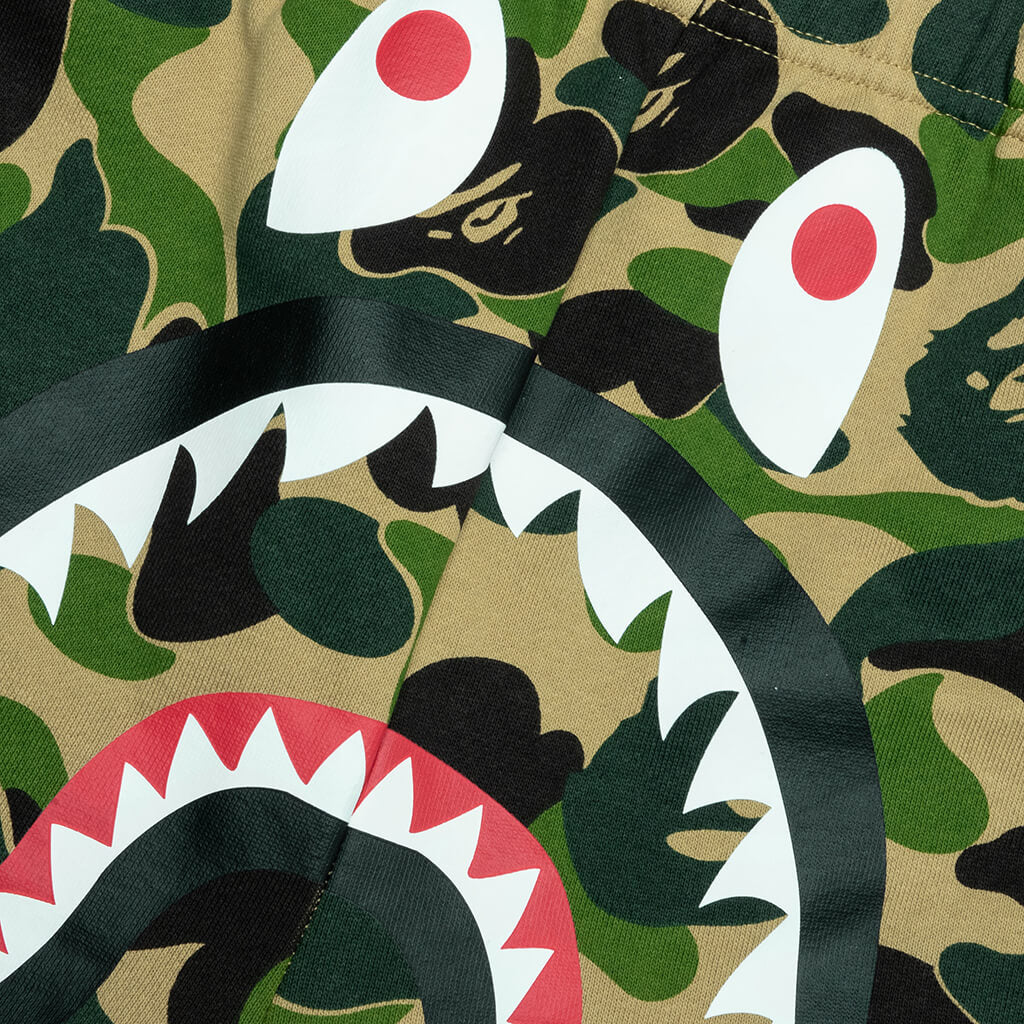 ABC Camo Shark Sweat Shorts - Green