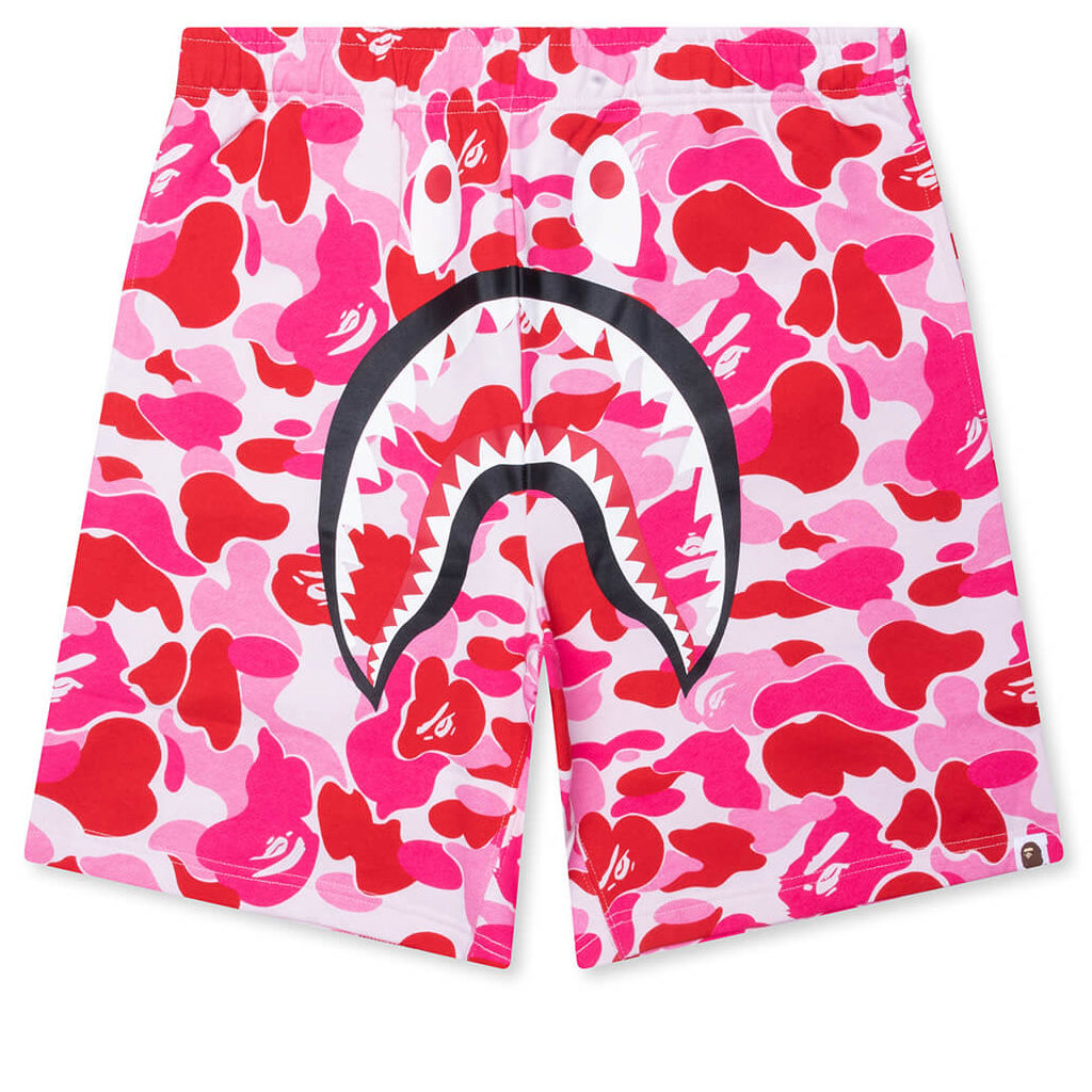 ABC Camo Shark Sweat Shorts - Pink
