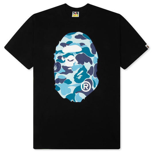 ABC Camo Big Ape Head Tee - Black/Blue