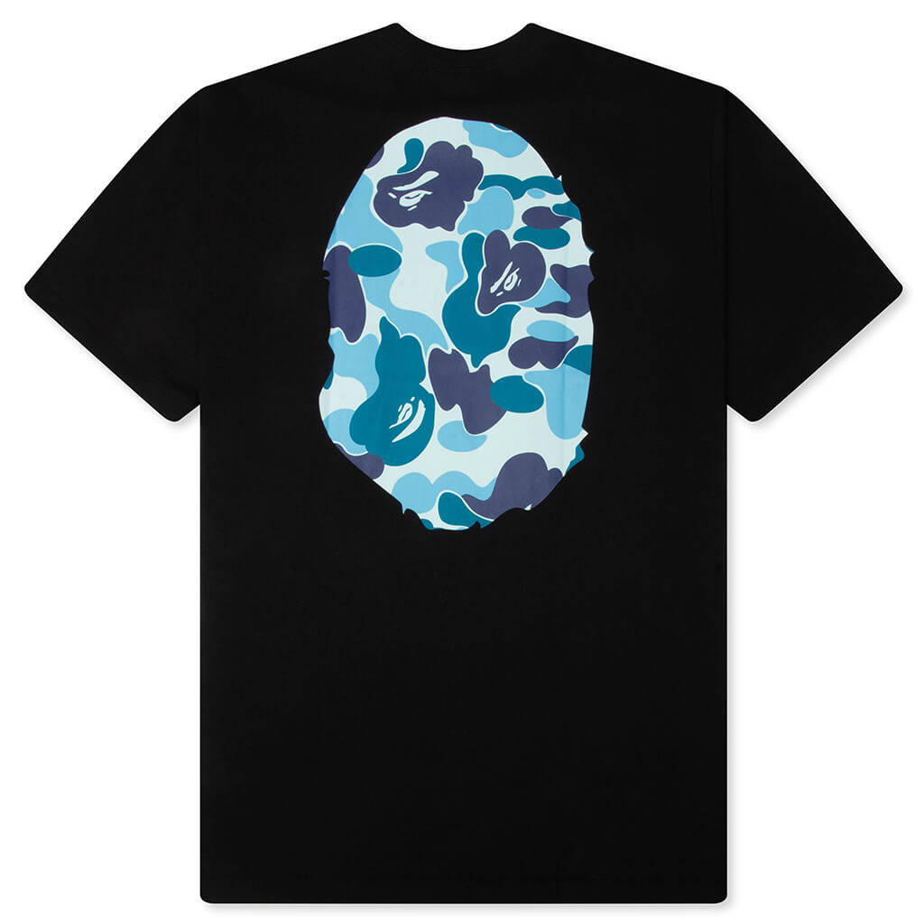ABC Camo Big Ape Head Tee - Black/Blue