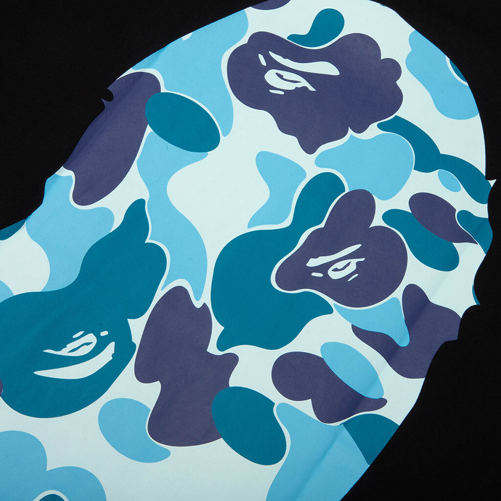 ABC Camo Big Ape Head Tee - Black/Blue