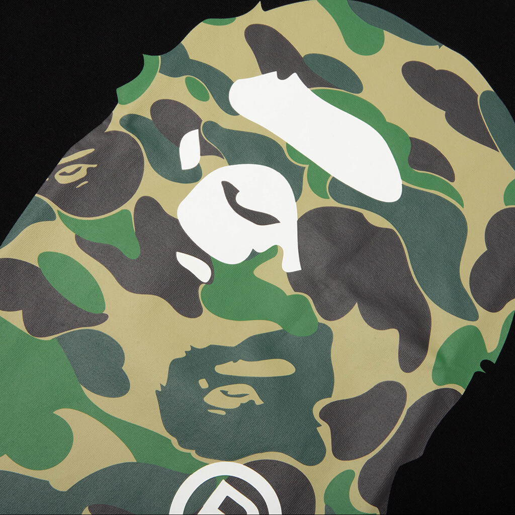 ABC Camo Big Ape Head Tee - Black/Green