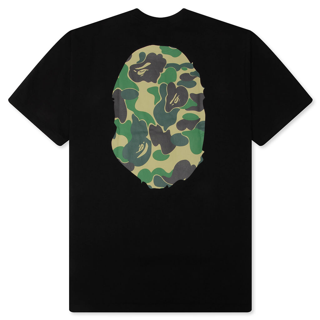 ABC Camo Big Ape Head Tee - Black/Green