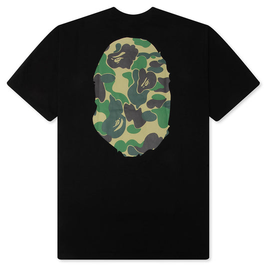 ABC Camo Big Ape Head Tee - Black/Green