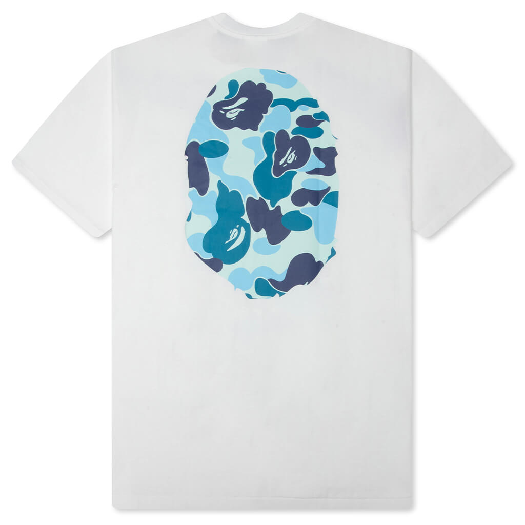 ABC Camo Big Ape Head Tee - White/Blue