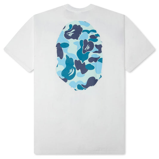 ABC Camo Big Ape Head Tee - White/Blue