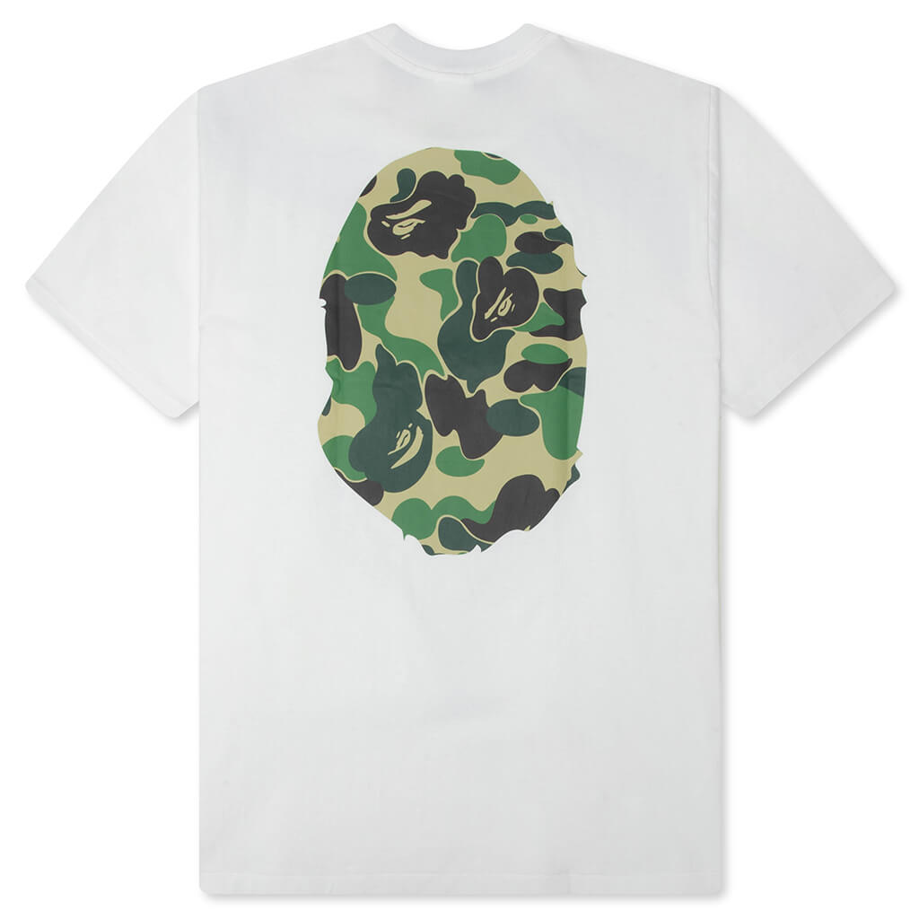 ABC Camo Big Ape Head Tee - White/Green