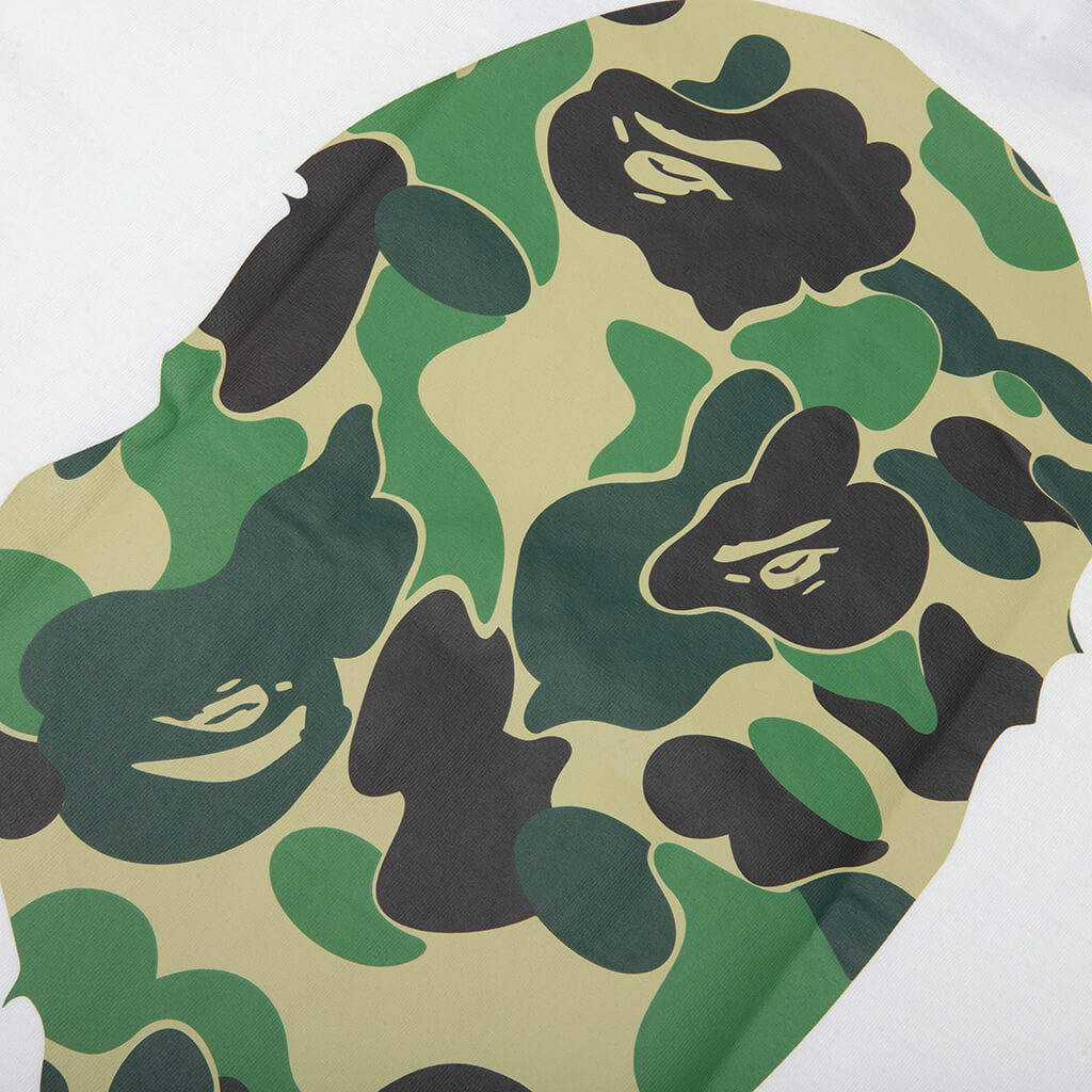 ABC Camo Big Ape Head Tee - White/Green