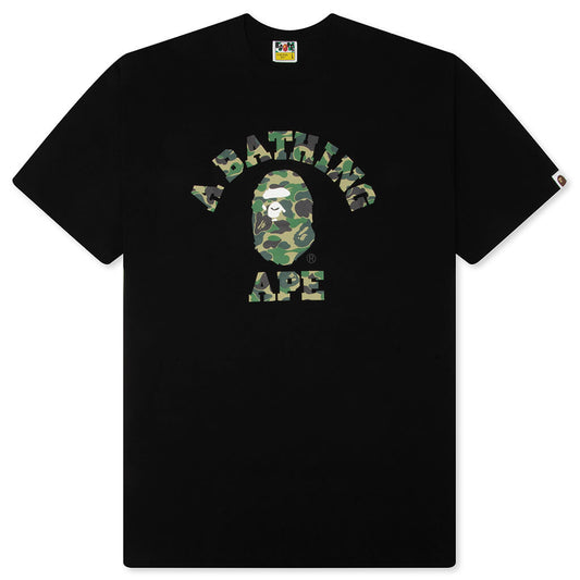 ABC Camo College Tee - Black/Green